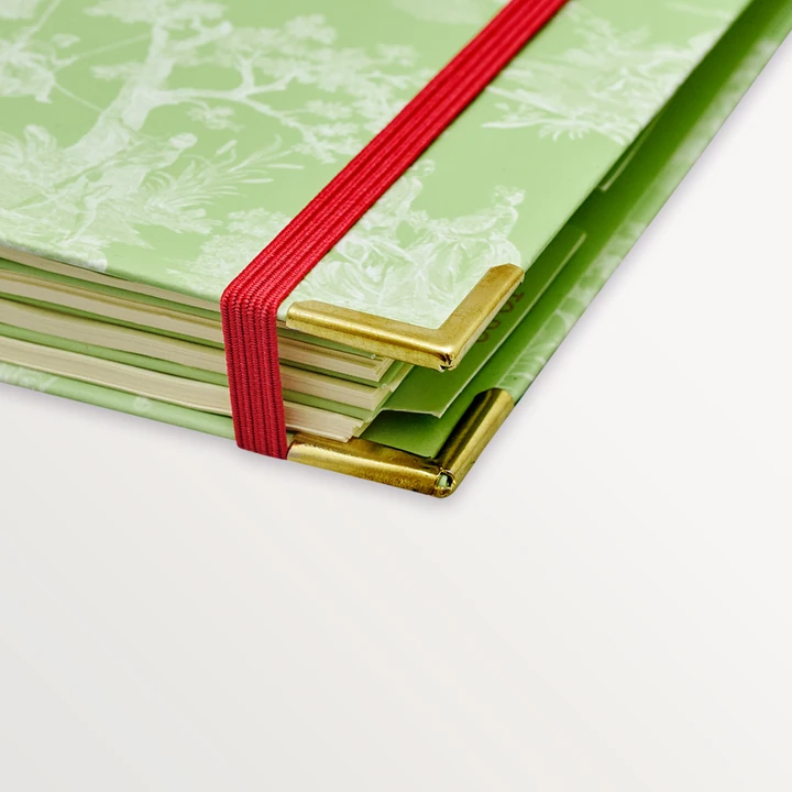 EPISODE TOILE MODERNE VERT POMME B5 NOTEBOOK