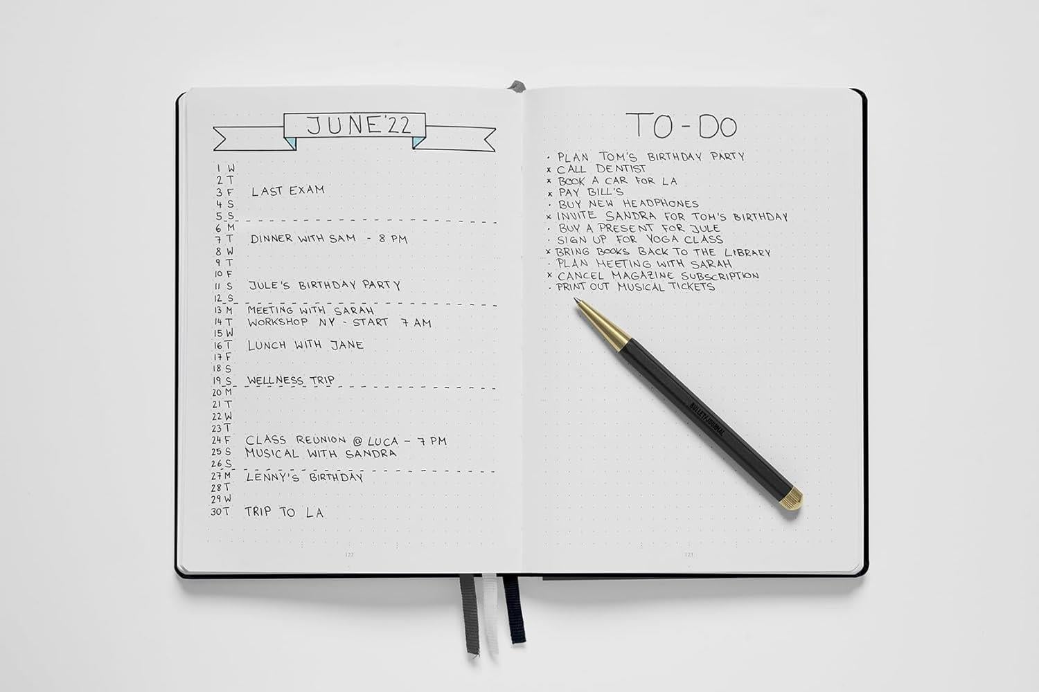 Leuchtturm 1917 Bullet Journal Edition 2 A5 Sert Kapak 240 Noktalı Sayfalar Mavi 366244