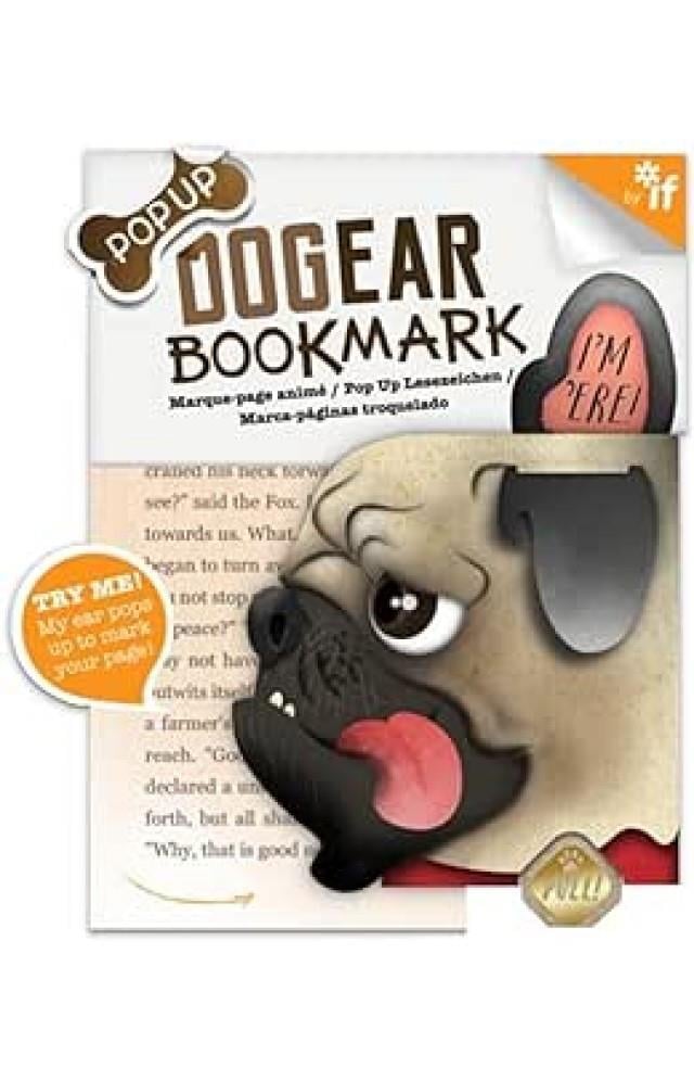 İf Dog Ear Bookmarks  Kitap Ayracı  Doug: Pug