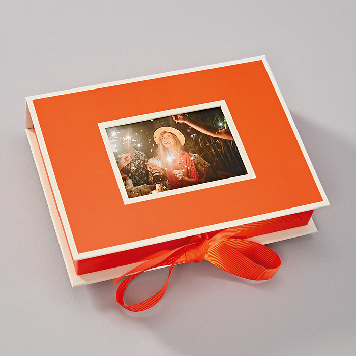 Semikolon Küçük Fotoğraf Kutusu orange