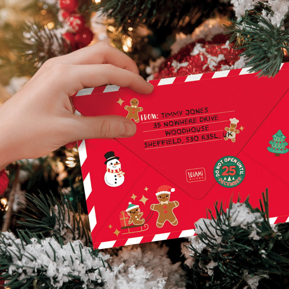 Legami Santa Claus Letter Kit Yeniyıl Mektup Seti 