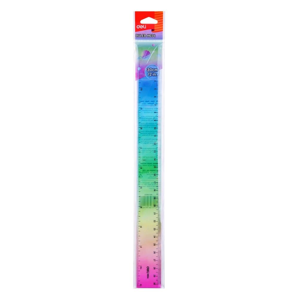 Deli Cetvel 30 cm Renkli H654