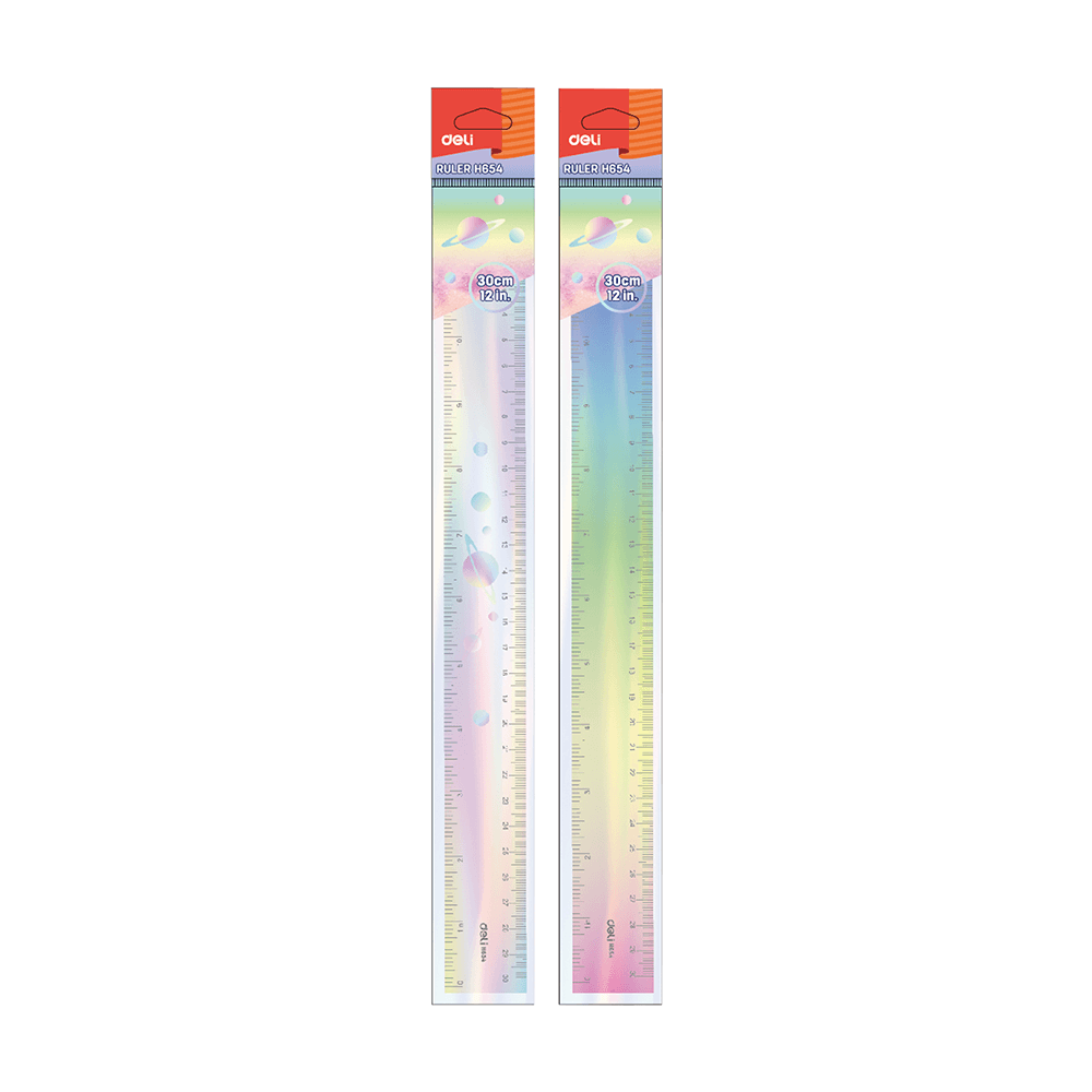 Deli Cetvel 30 cm Renkli H654