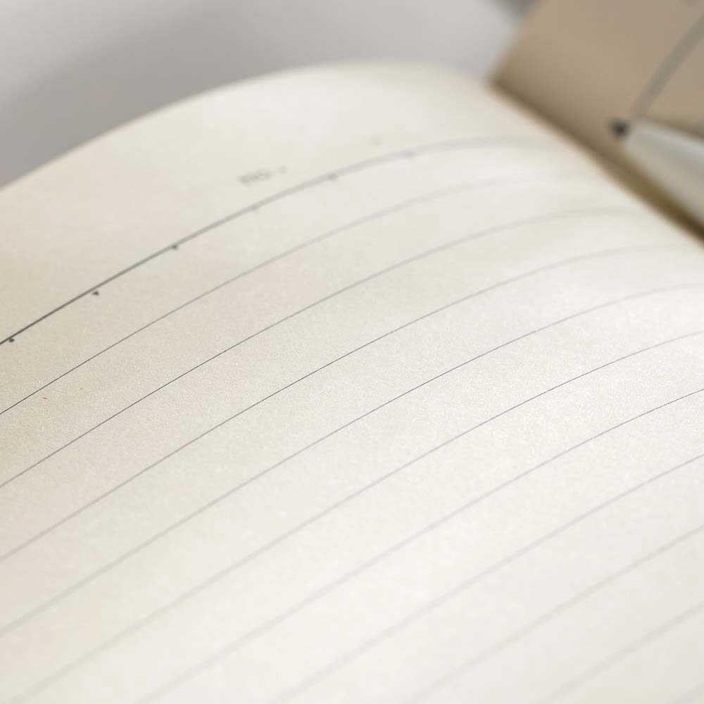 Deli Kumaş Kaplama Siyah A5 96 Yaprak Çizgili Defter N118L