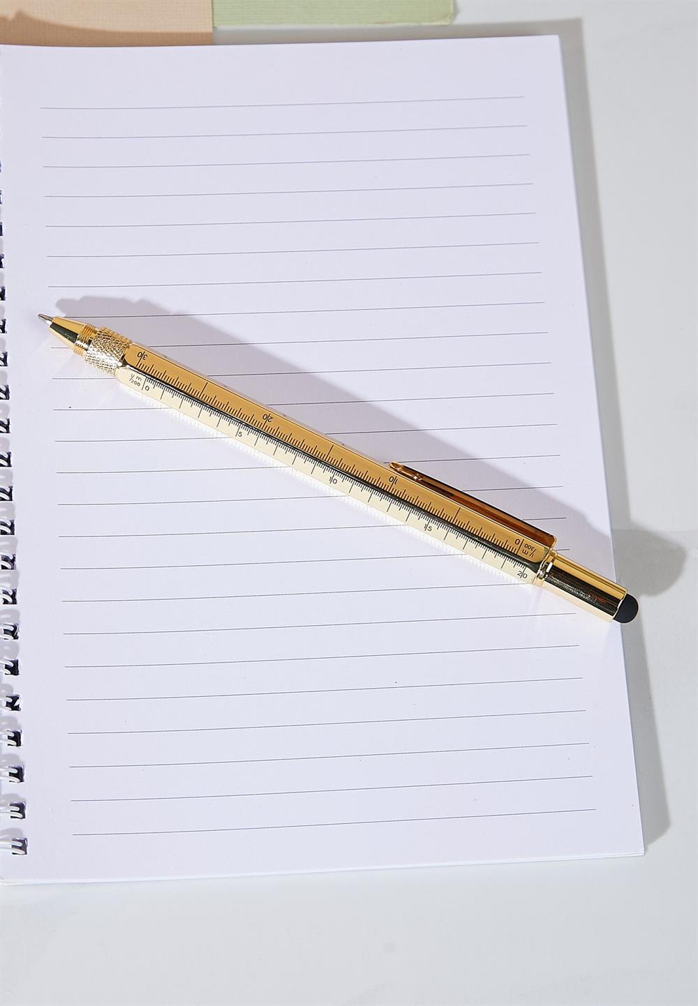 DesignWork Ink Standard Issue Tool Pen - Çok Amaçlı Fonksiyon Kalemi Gold