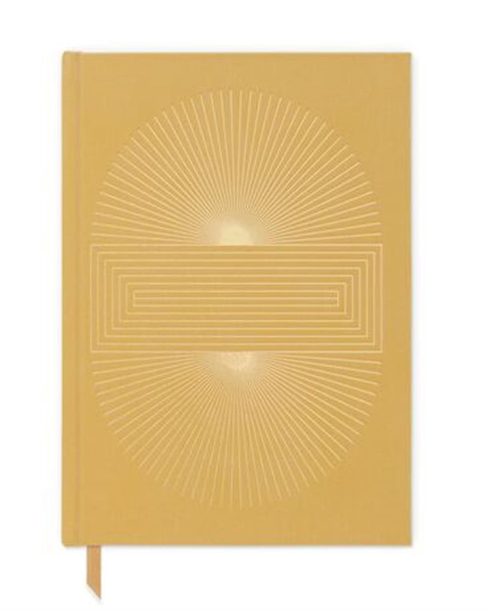 DesignWorks Ink Süet Kumaşlı Kaplı Ochre Sunburst Defter