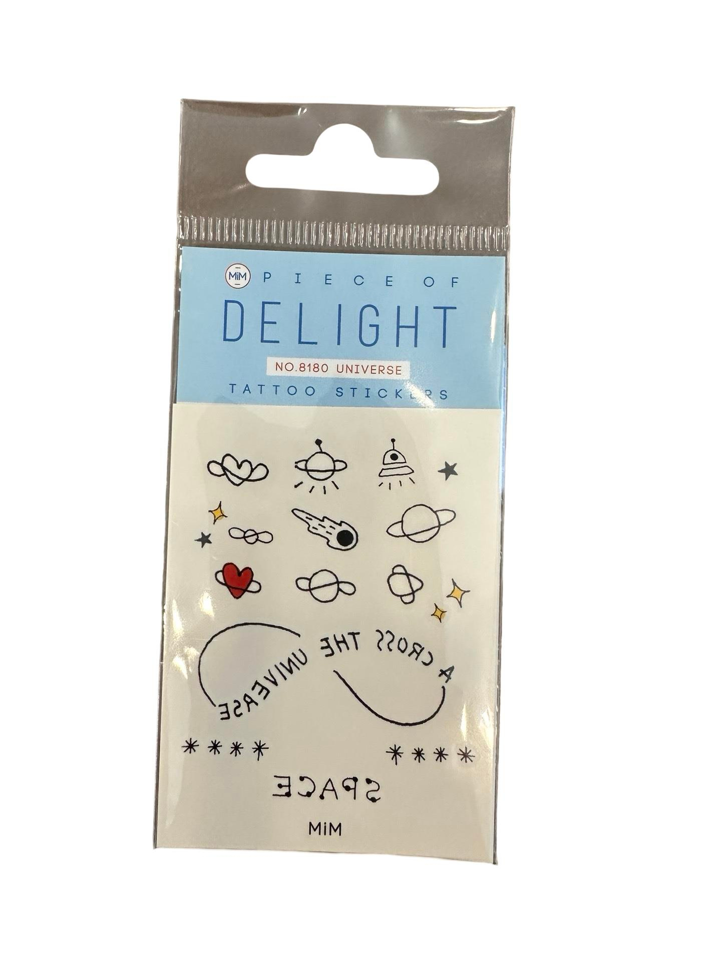 Piece of Delight Temporary Tattoo Stickers Geçici Universe