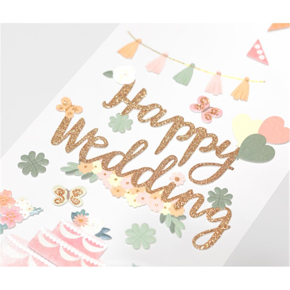 Midori sticker seal PC museum title  wedding cake pattern