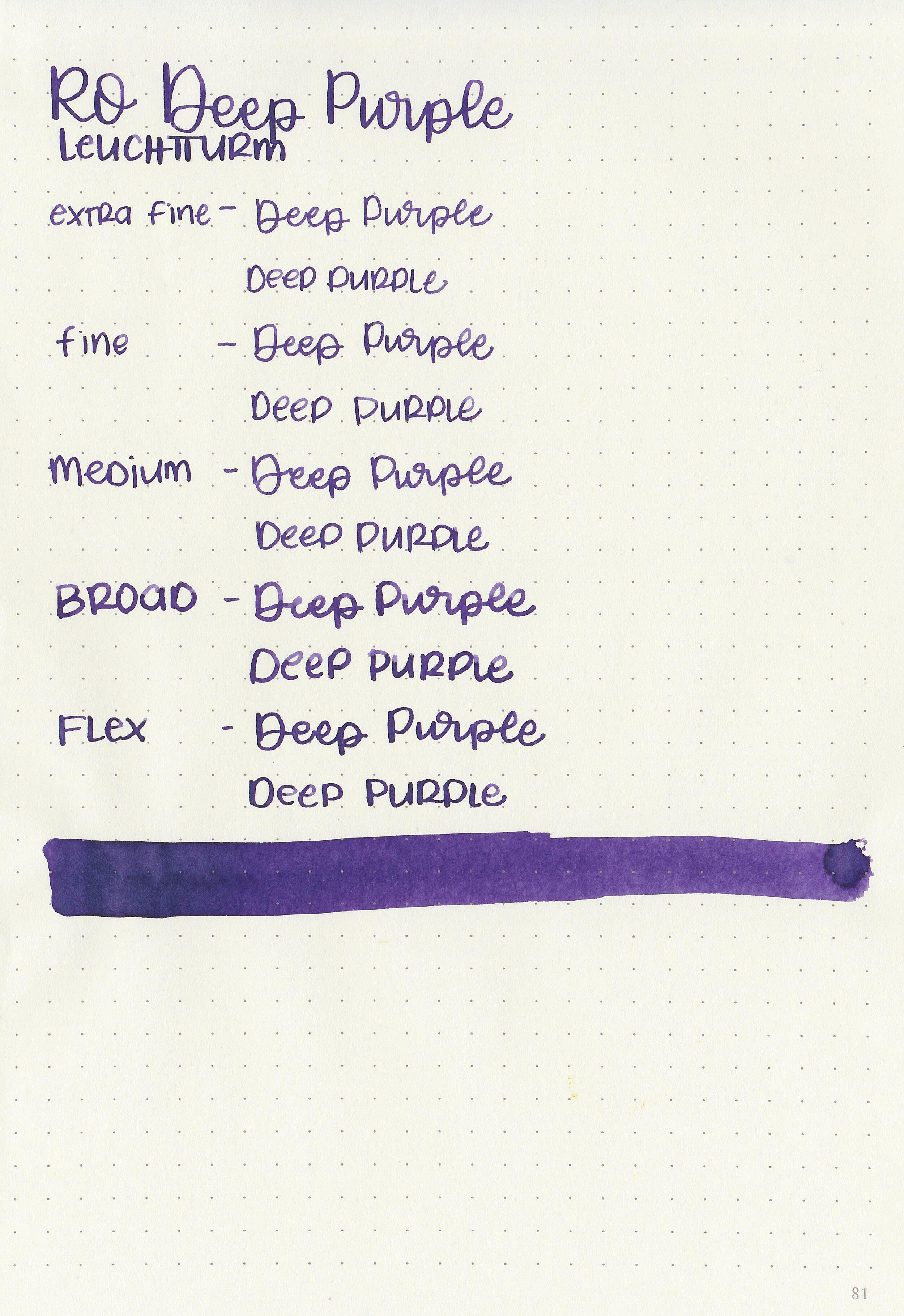 Robert Oster Deep Purple Mürekkep