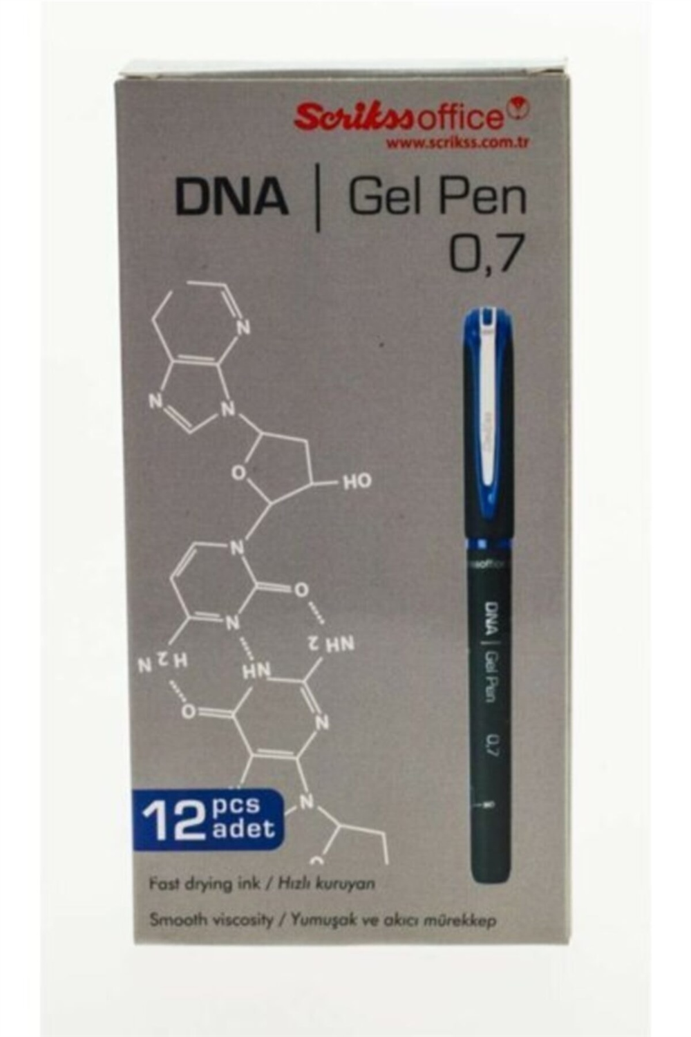 DNA 07 JEL T.K KALEM MAVİ 12 LİK KUTU