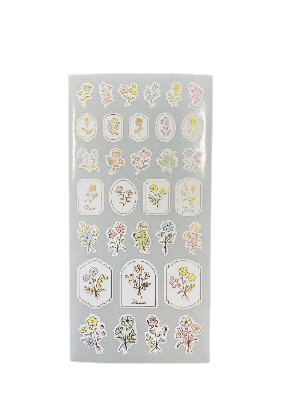Drawing Flowers Sticker Set 
