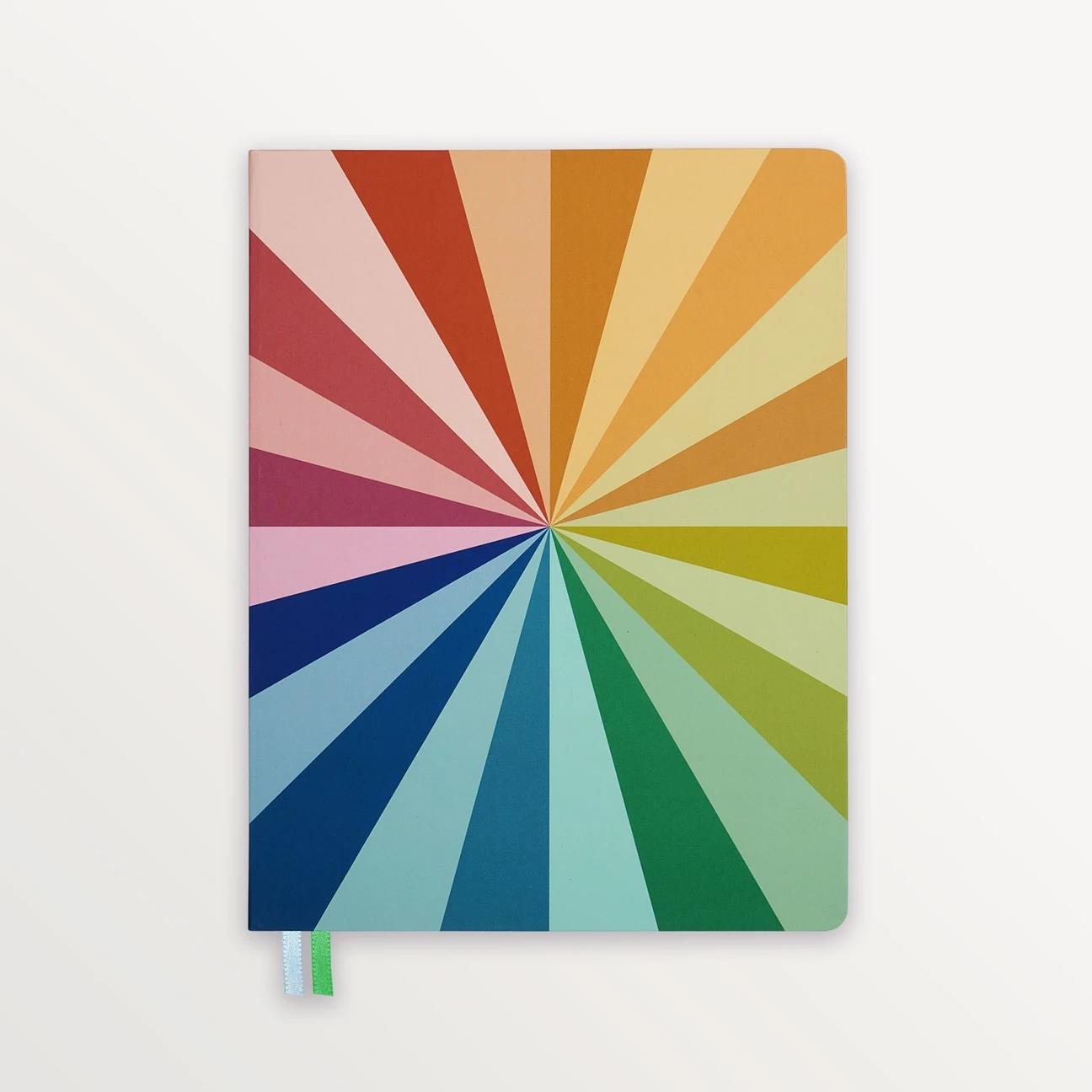 EPISODE STRIPE SPECTRUM CIRCLE  XL CASEBOUND NOTEBOOK