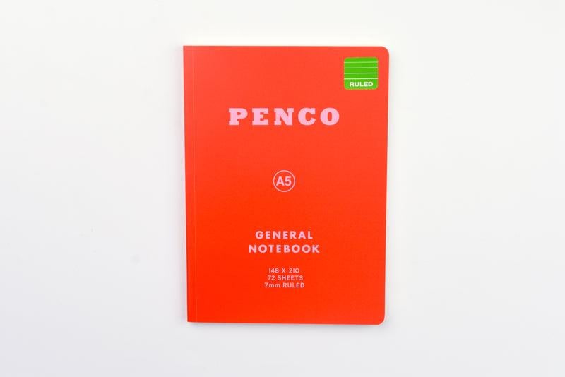Penco General Notebook A5 Çizgili Defter Red