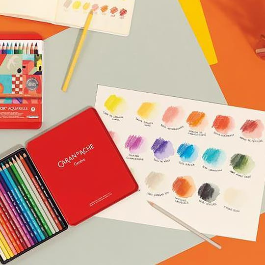 Caran d'Ache Supracolor Metal Kutulu 18 Renk Boya Kalemi 3888.118