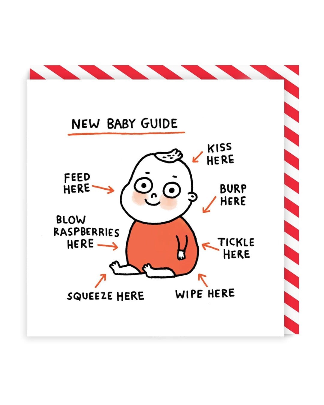 Ohh Deer Gemma Correll Tasarımı SQ Kartpostal New Baby Guide 923