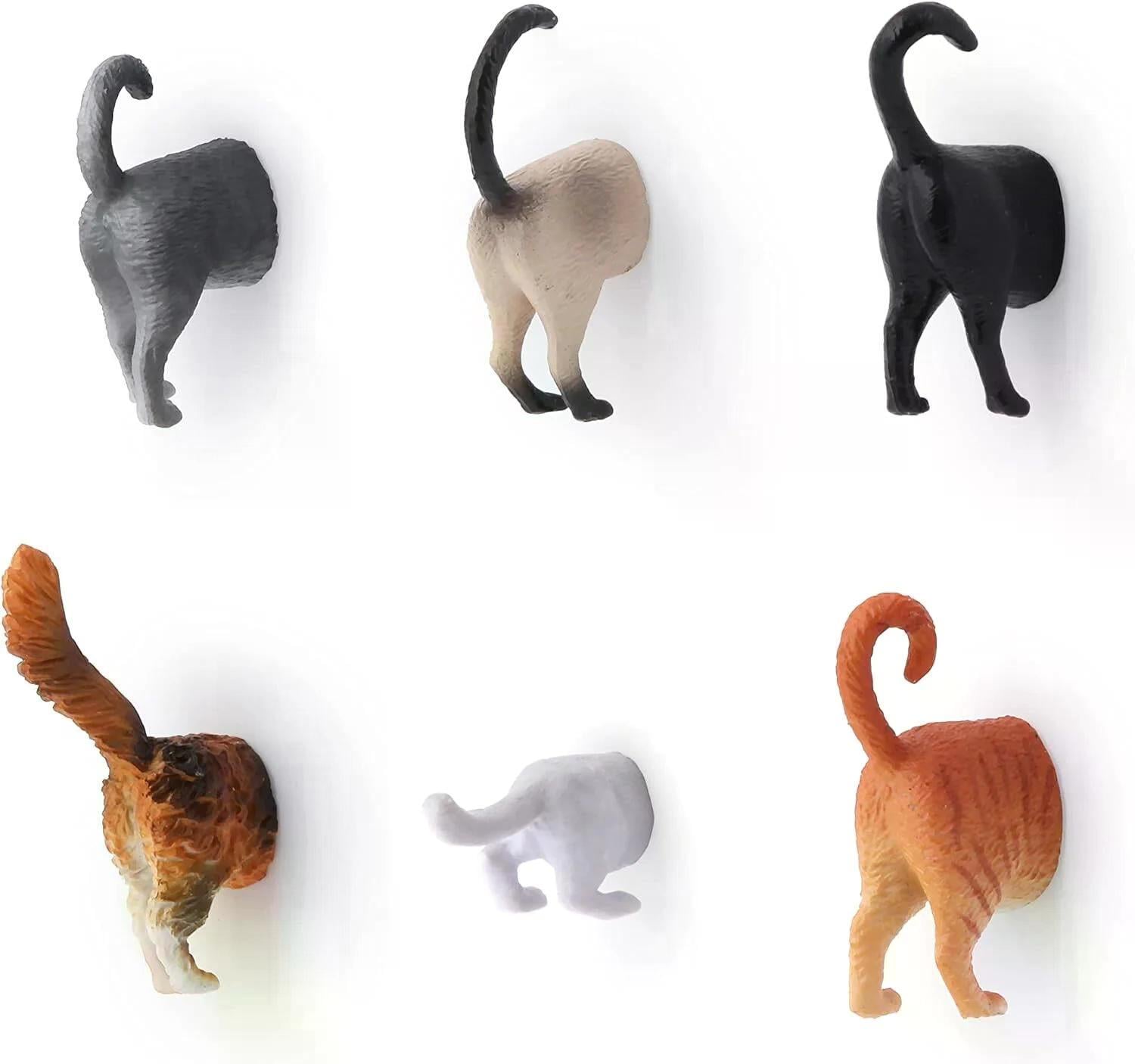 Kikkerland Funny Cat Butt Kedi Poposu Magnet Seti
