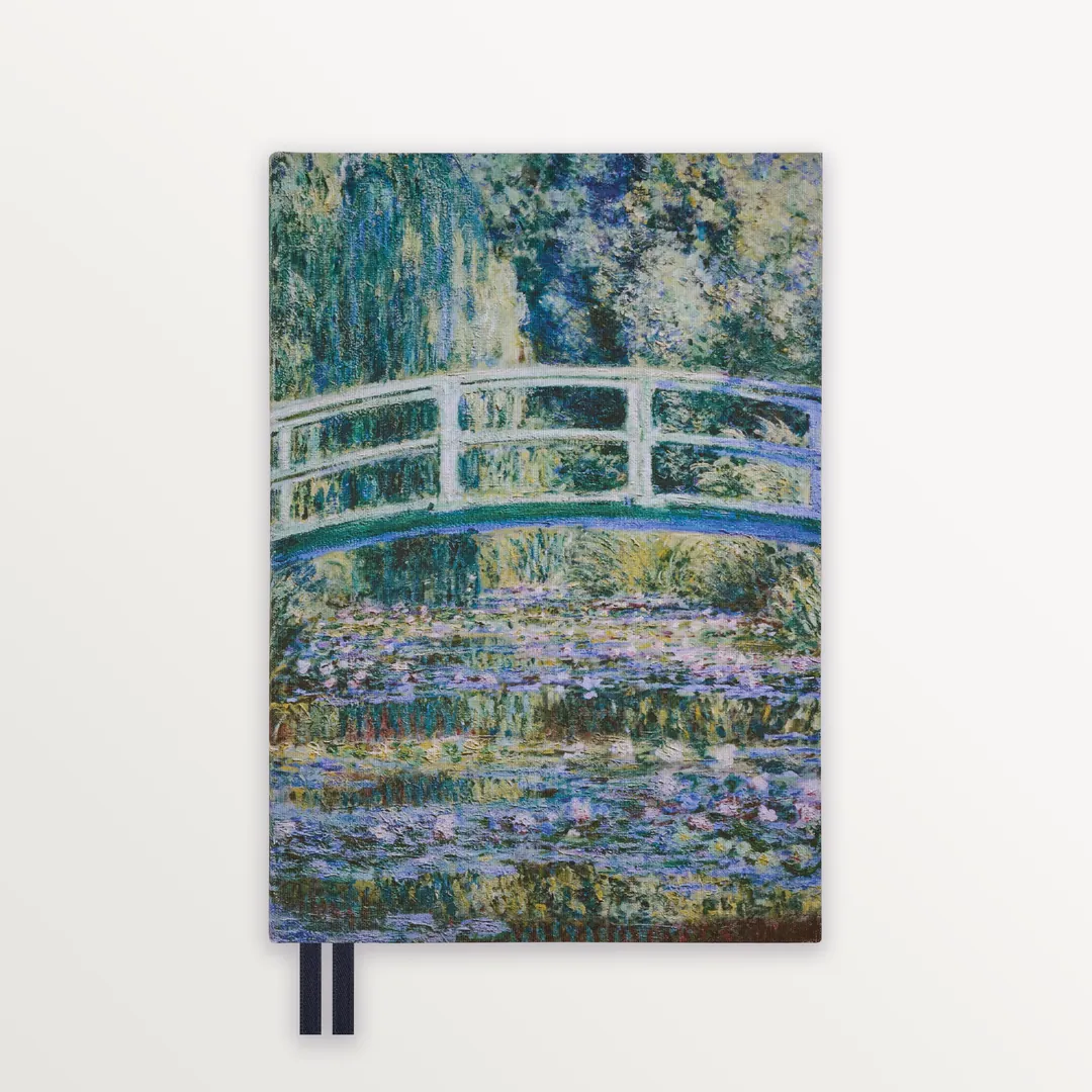 EPISODE GALLERY MONET JAPANESE BRIDGE A5 FLEX LINEN NOTEBOOK