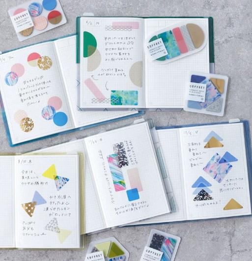 Hitotoki Coffret Cosmetic 40 'lı Motif Film Sticker - Horizon Blue