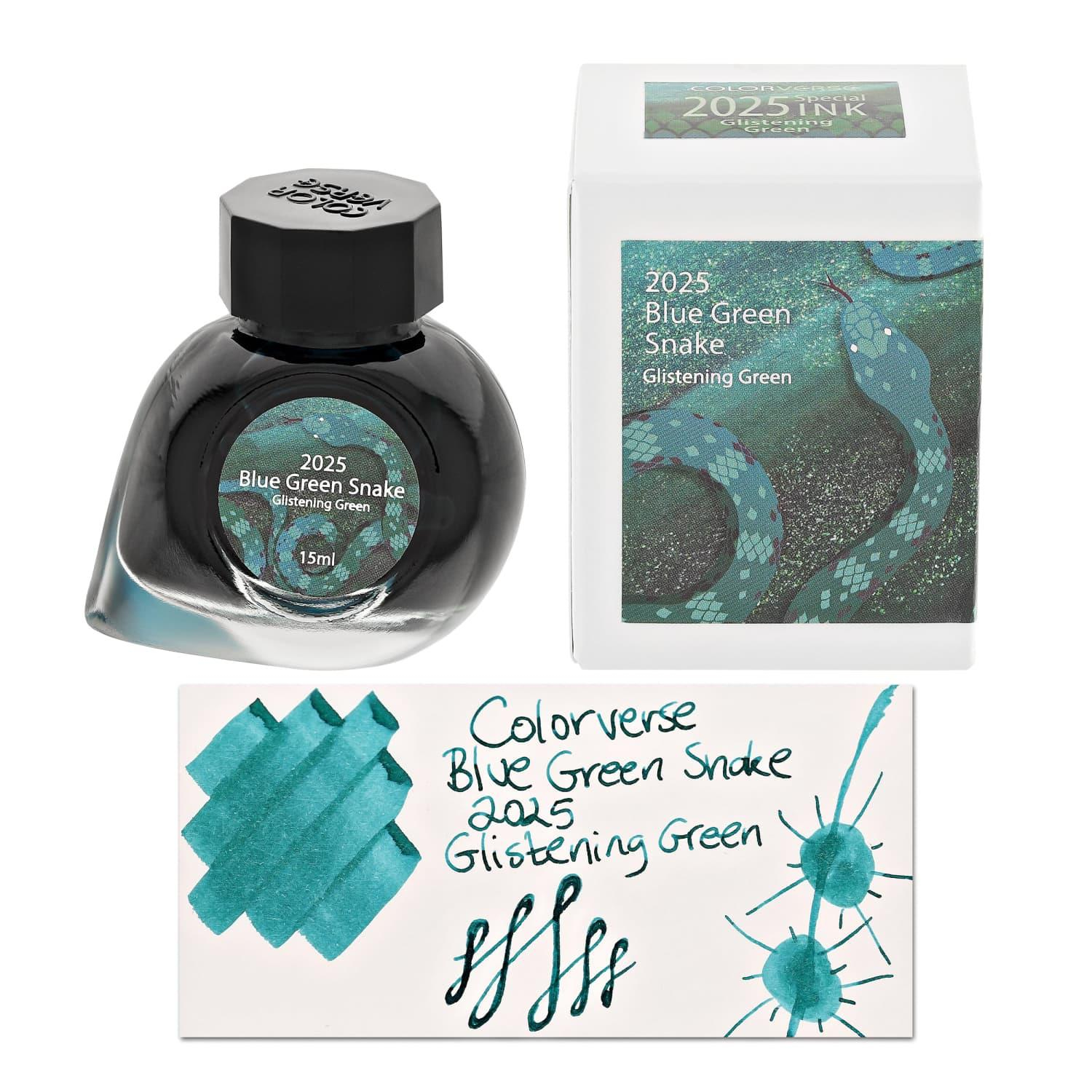 Coloverse 2025 Limited Edition  Blue Green Snake Glistening Green (15ml) Mürekkep