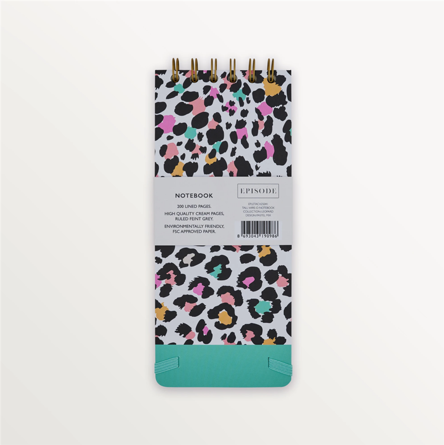 Episode Leopard Pastel Mix  Spiralli Defter