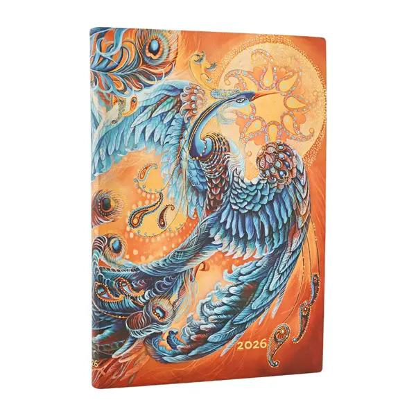 Paperblanks 2026 English Diary  12 Aylık Esnek Kapak Skybird Midi Hor Ajanda