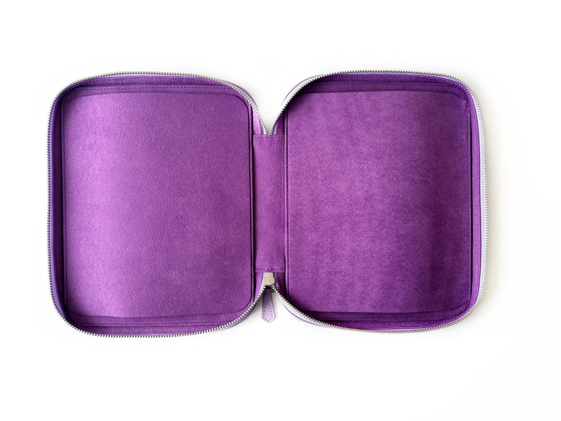 Eng Leather Light Lavender Violet 18'li Deri Kalem Kılıfı