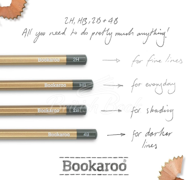 If Bookaroo Graphite Kurşun Kalem Seti Gold