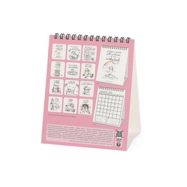 Legami Masaüstü Takvim / Planlayıcı 27,2x10,2 cm 2025 Life is Beter With Cats