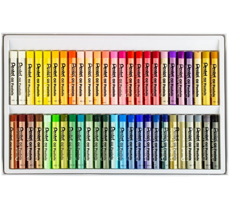 Pentel Arts Oil Pastels 50'li Yağlı Pastel Boya Kalemi Seti 