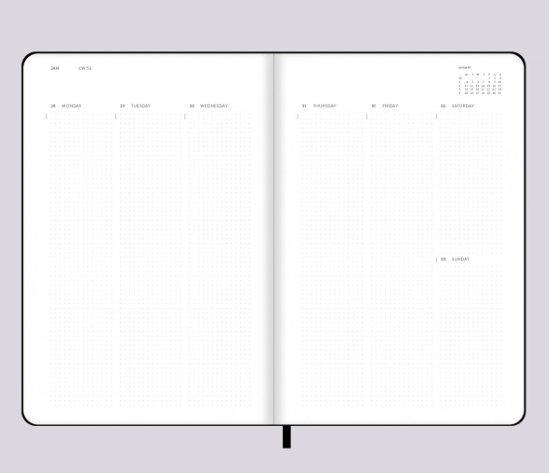 Nuuna Graphic M  2023 Twentythree Haftalık Ajanda Defter