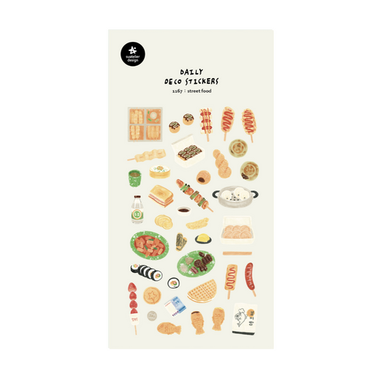 Suatelier Deco Sticker Street Food