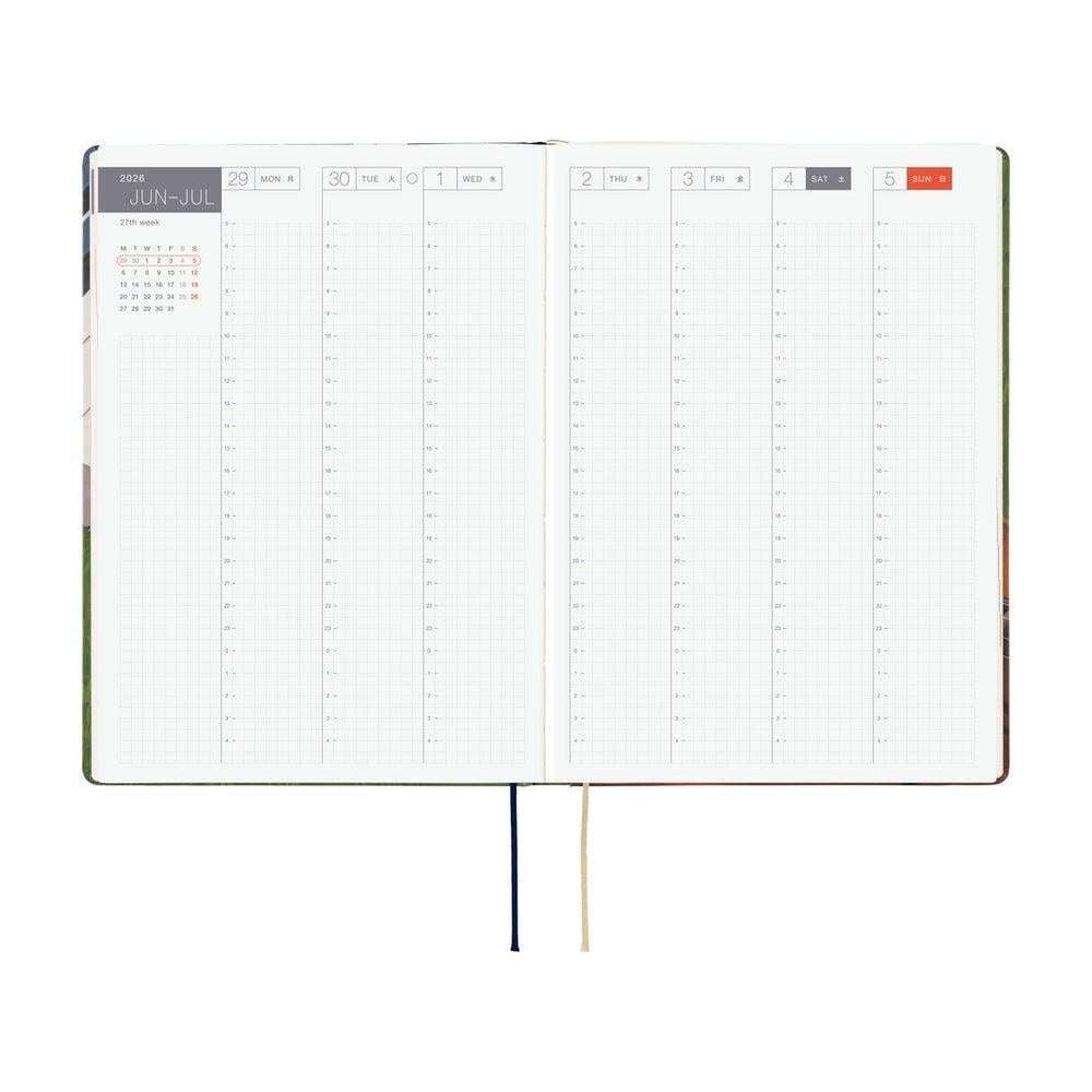 Hobonichi Techo HON - A5 English - Hiroko Kubota: Waiting on the Chord - 2026 Jan Start