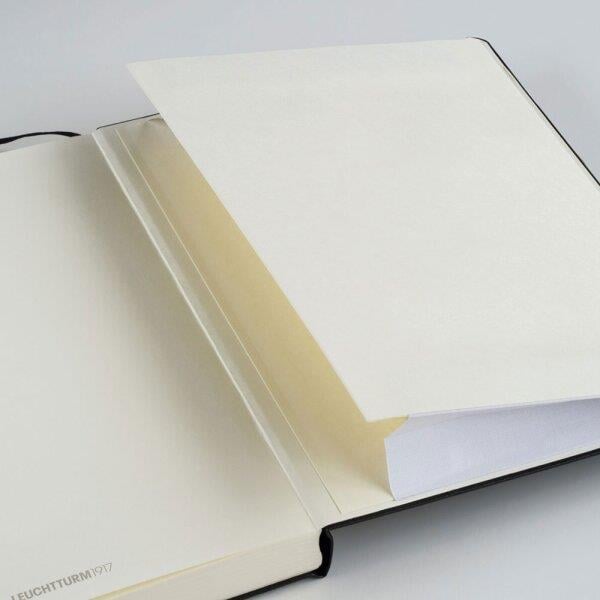 Leuchtturm1917 2025 Haftalık Planlayıcı ve Not Defteri, Master (A4+), 144 Sayfa, İngilizce, Çizgili,Black  370730