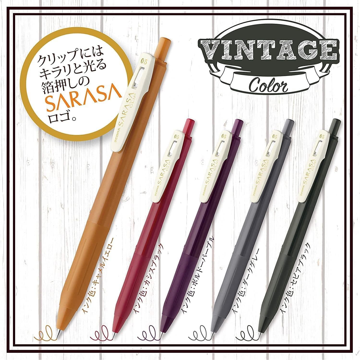 Zebra Sarasa Vintage Jel Kalem Seti 0.5 mm -  SET 2 