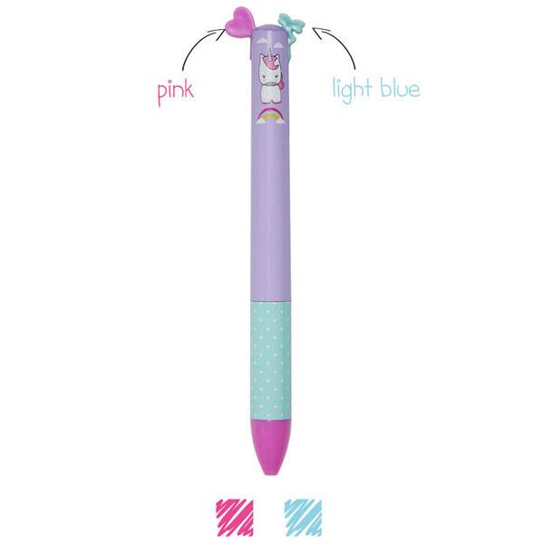 Legami Click&Clack İki Renkli Tükenmez Kalem Unicorn