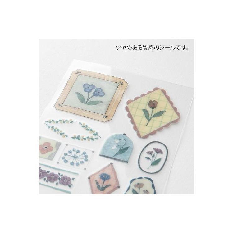 Midori Retro Flower Sticker Set - 1