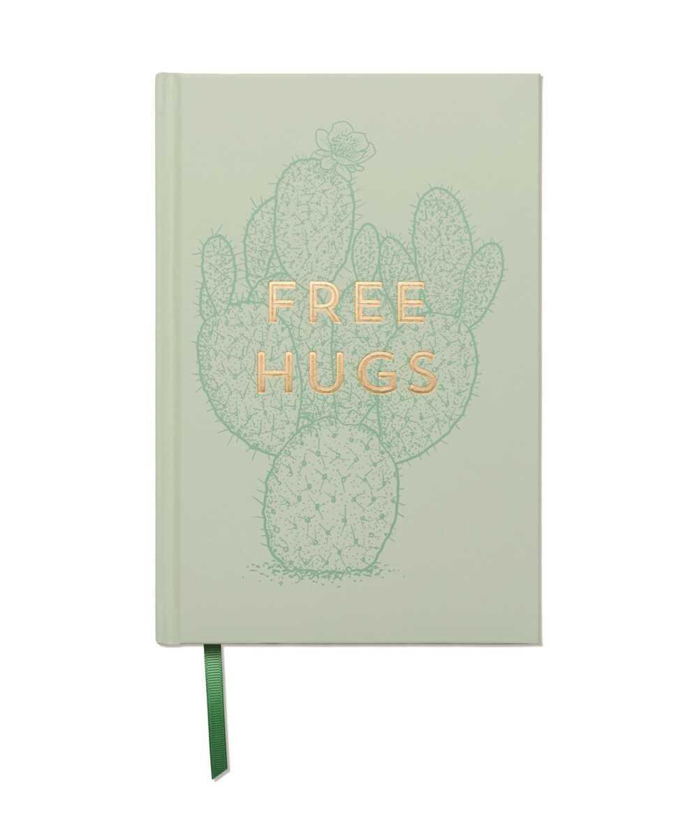 DesignWorks Ink Vintage Sass Hardcover Journal - Free Hugs Defter