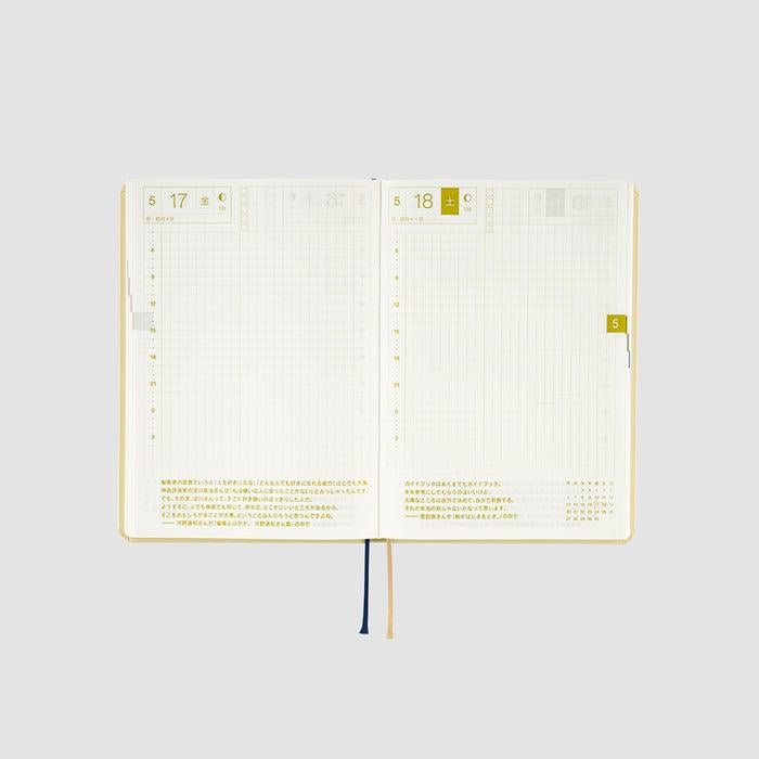 Hobonichi Techo HON A6 Japanese Edition 2024 Slash (Ivory)