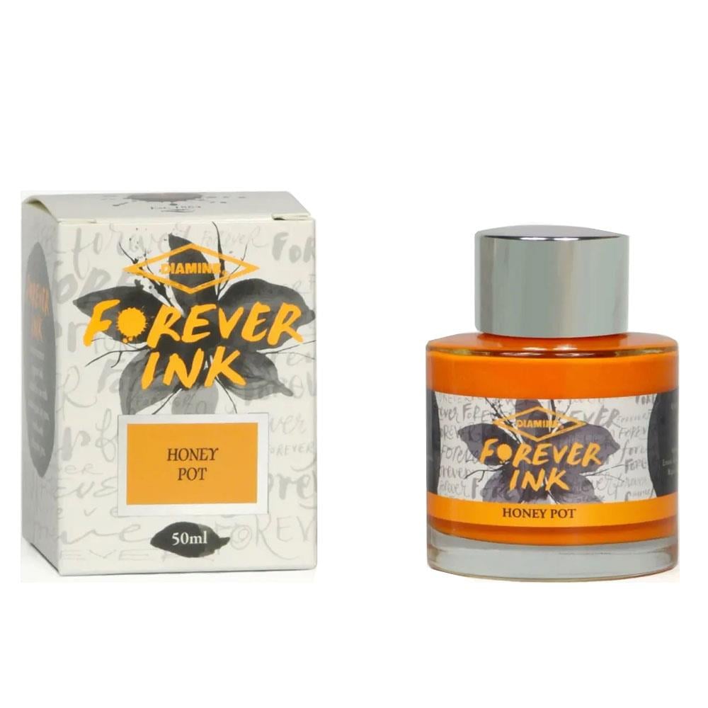 Diamine Forever Permanent & Waterproof Pigment Şişe Mürekkep 50ml Honey Pot