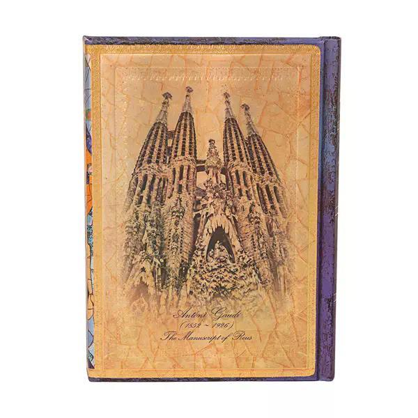 Paperblanks Gaudi, The Manuscript of Reus Midi Çizgisiz Hardcover Journal, 144pg, 120 gr.
