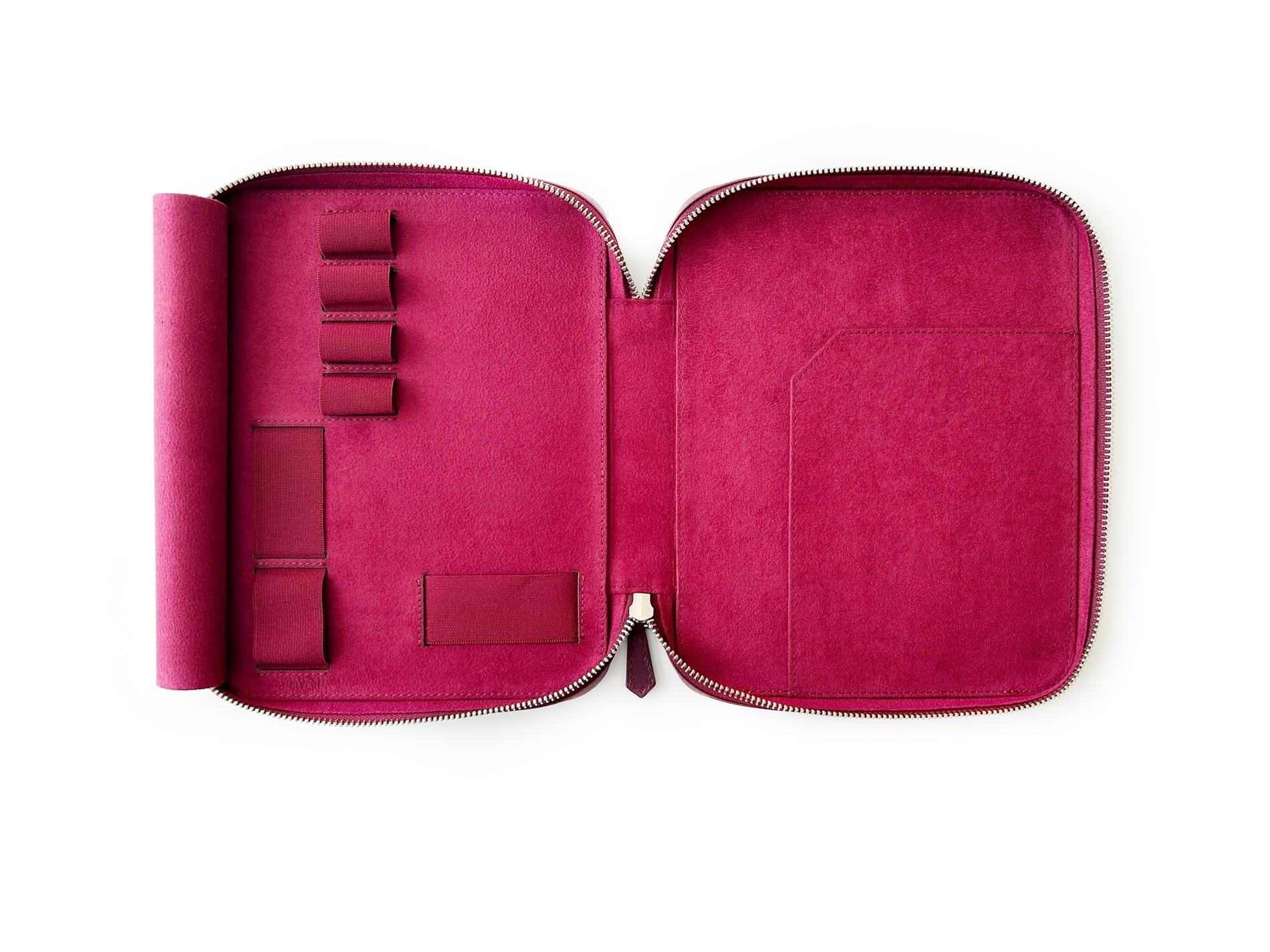 Eng Leather Dark Black Violet A5 Ebatlı Organizer