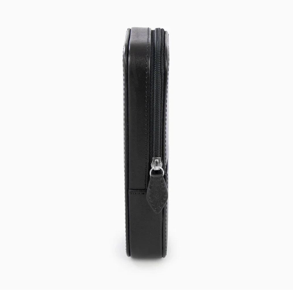 Visconti Black Leather Pen Holder 3 Places