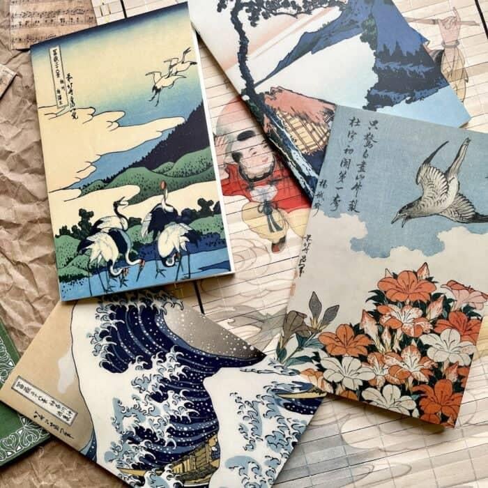 Nova Crafts Hokusai Eserleri 4'lü Defter Seti