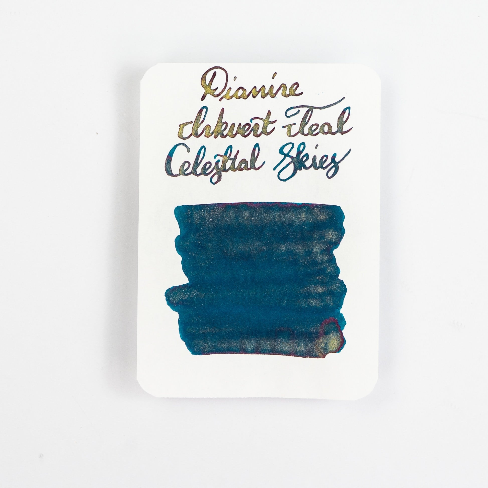 Diamine Inkvent Teal Calender Celestial Skies Shimmer Mürekkep