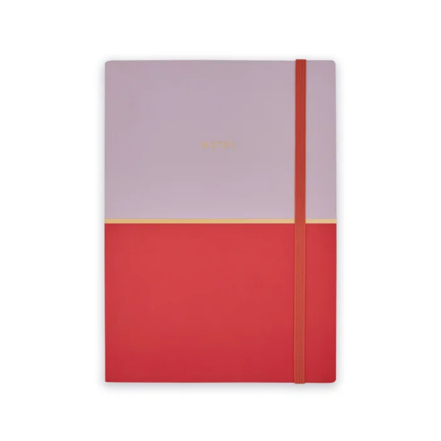 Episode Colorblock Duo Lilac Cherry A5 Perfect Bound Defter