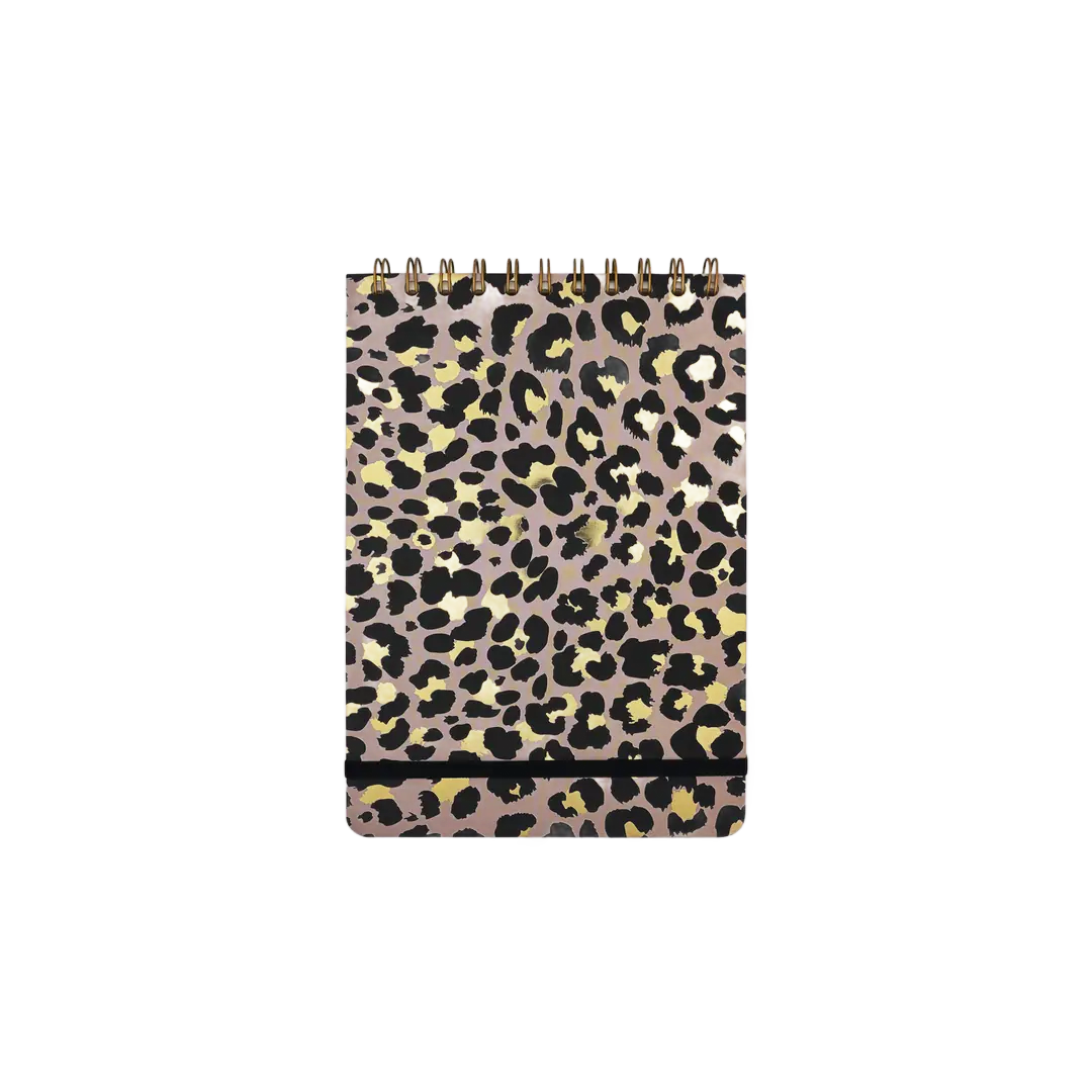 Episode Leopard Classic Gold A5 Spiralli Defter
