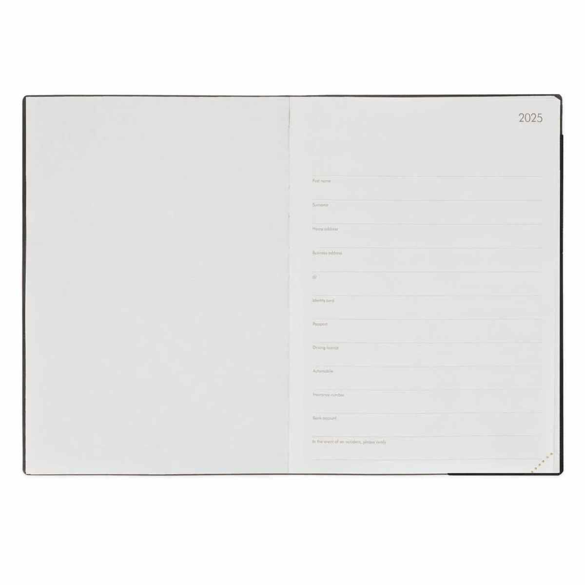 Legami Large Agenda/Planner Sept. 2024- Dec. 2025 16 Months Günlük Ajanda Black Diamond