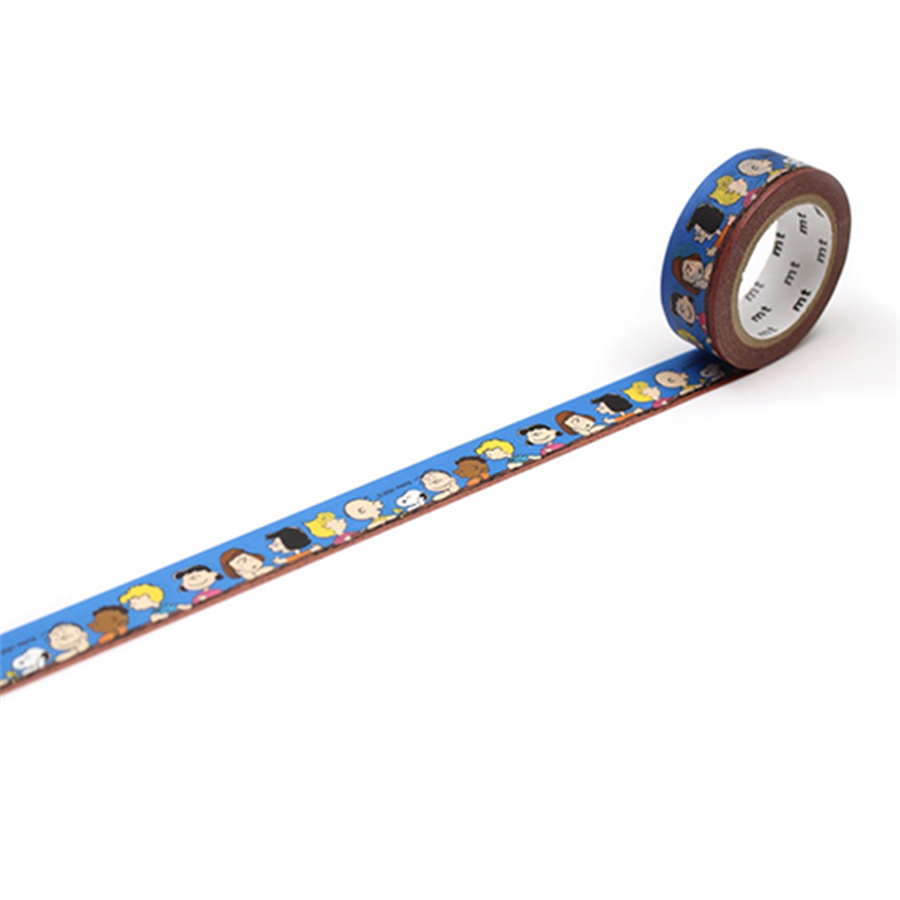 Kamo-i Masking Washi Tape 15mm×7m Peanuts Let's Chat Together