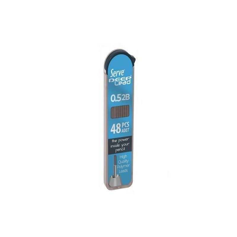 Serve Deep Lead 0.5 mm 2B 48'li Kalem Ucu - Pastel  Mavi