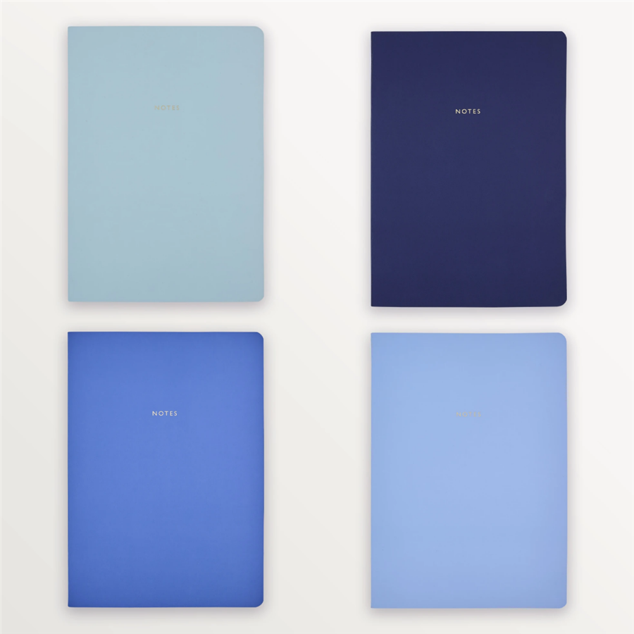 Episode Colourblock Uno Blue Hues  4'lü B5 Defter